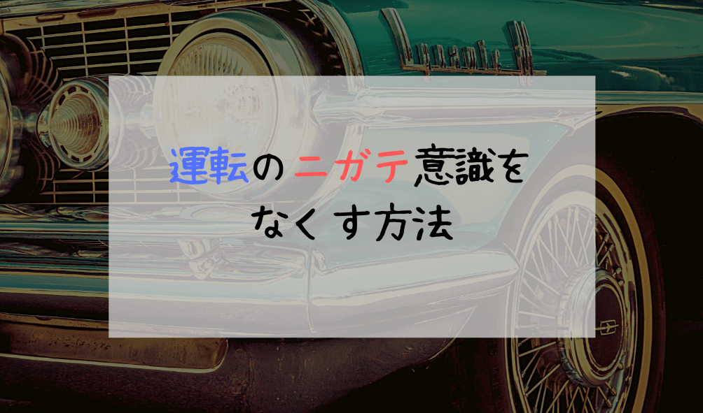 運転の苦手意識をなくす方法 凡人勇者のぼうけん録